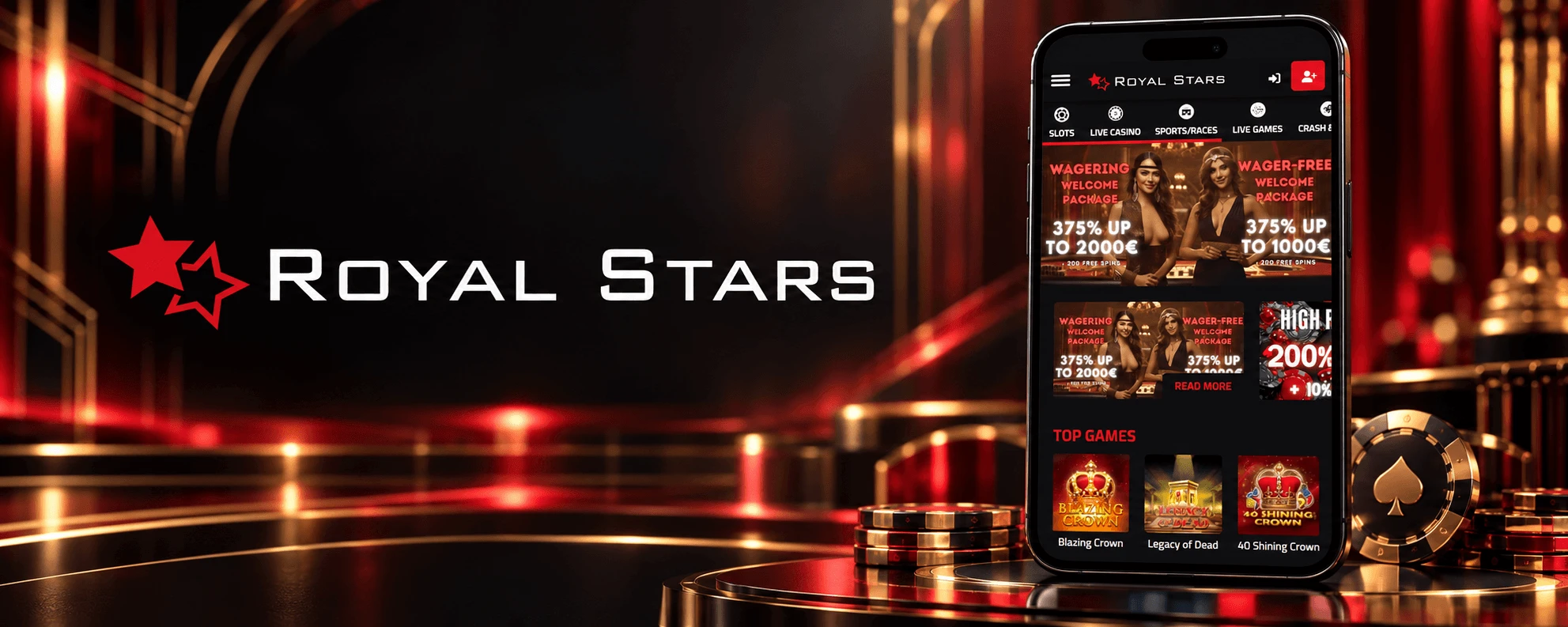 RoyalStars Casino App-Screenshot